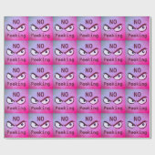 Enge ogen, grappig, niet gluren cadeaupapier (Vlak)