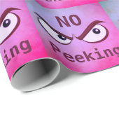 Enge ogen, grappig, niet gluren cadeaupapier (Rol Hoek)