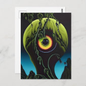 Enge oogbal Plant Briefkaart (Voorkant / Achterkant)