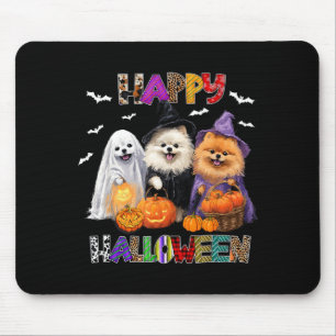 Enge Pembroke Pomeranian Hond Heksenhoed Halloween Muismat