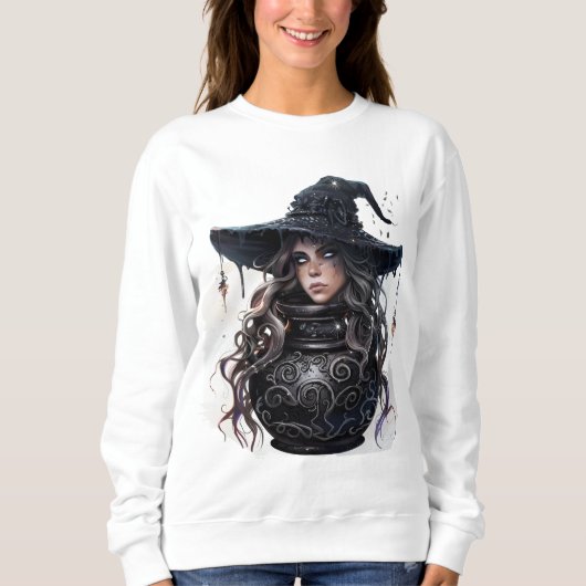 Enge pet heks op de top van een pot (Voorkant)