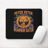 Enge Peter Pompoenetende Halloween Jack O Lantern Muismat (Met muis)