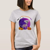 Enge Poedel Halloween Volle Maan T-shirt (Voorkant)