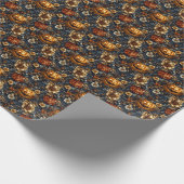 Enge pompoen en bloemen veld03 cadeaupapier (Hoek)