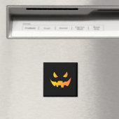 Enge pompoen gezicht voor Halloween Magneet (Insitu (Vaatwasser))