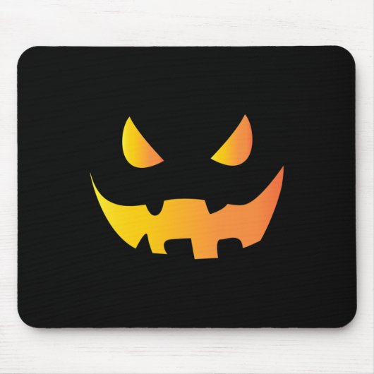 Enge pompoen gezicht voor Halloween Muismat (Voorkant)
