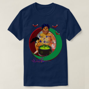 Enge Pompoen Halloween Blauw Uni-seks T-shirt