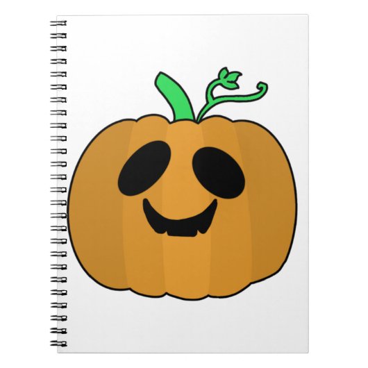 Enge pompoen Halloween V2 Notitieboek (Voorkant)