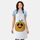 Enge pompoen Halloween V2 Schort (Gedragen)