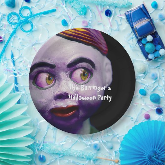 Enge poppenpop Griezelige Halloween Papieren Bordje (Feest)