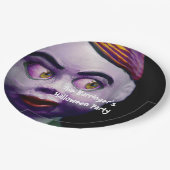 Enge poppenpop Griezelige Halloween Papieren Bordje (Gekanteld)