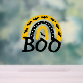 Enge Regenboog en Spooky Halloween Acryl Bord (Neutraal)
