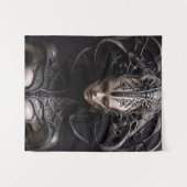 enge reptielachtige alien wandkleed (Voorkant (horizontaal))