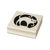 Enge Retro Halloween Kat Rubber Art Stamp Rubberstempel (Stempel)
