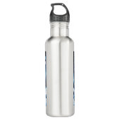 enge robotkerstman waterfles (Achterkant)