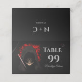 Enge Rode donkere humeurige gothic schedel Hallowe Plaatskaartje (Buitenkant ongevouwen)