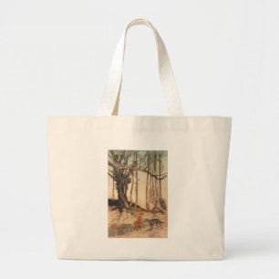 Enge Roodkapje Grote Tote Bag