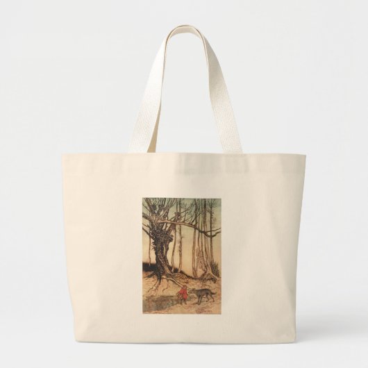 Enge Roodkapje Grote Tote Bag (Voorkant)