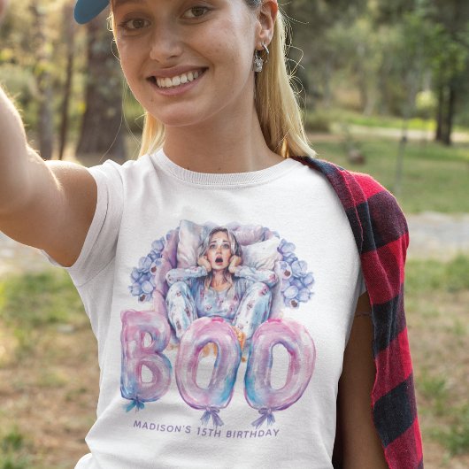 Enge Roze Paarse Tiener Halloween Sleepover T-shir Tri-Blend Shirt