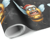 Enge Santa Bee Kom nu is het niet zo erg! Cadeaupapier (Rol Hoek)