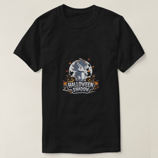enge schaduw van halloween t-shirt (Design voorkant)