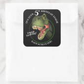 Enge Schattigee Dinoseur Kids Verjaardag Sticker (Tas)