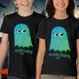 enge Schattigee grappige Halloween kinderen Tri-Blend Shirt