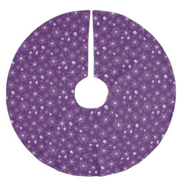 Enge schedel Creepmas Kerst Sneeuwvlokken paarse Kerstboom Rok