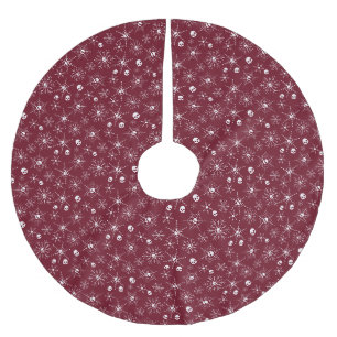 Enge schedel Creepmas Kerst Sneeuwvlokken rood Kerstboom Rok