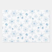 Enge schedel Creepmas Kerstmis Sneeuwvlokken Inpakpapier Vel (Voorkant 3)