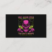 Enge schedel en hond visitekaartje (Voorkant)