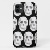 Enge Schedel Halloween Zwart & Wit Case-Mate iPhone Case (Achterkant)