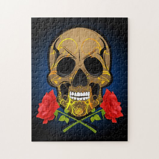 Enge schedelpuzzel legpuzzel (Verticaal)