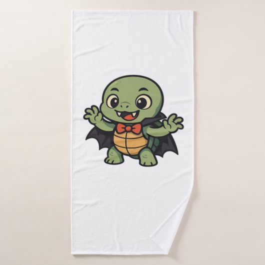 Enge schildpad vampier Halloween Oversized T-Shirt Badhanddoek (Badhanddoek)