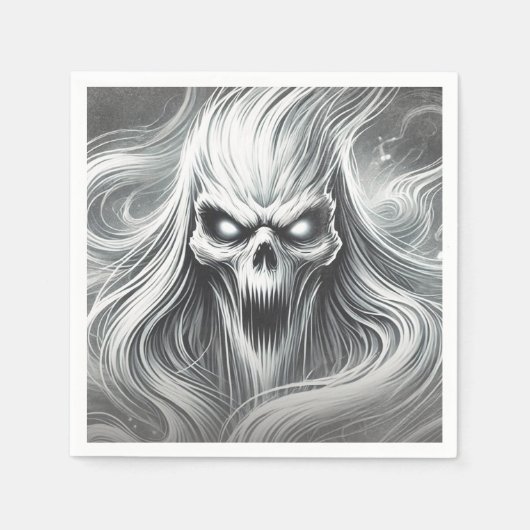 Enge schreeuwende Poltergeist Ghost Halloween Part Servet (Voorkant)