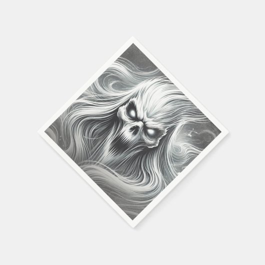 Enge schreeuwende Poltergeist Ghost Halloween Part Servet (Hoek)