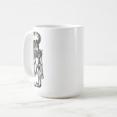 enge siamese tweeling skelet kinder anatomie kunst koffiemok (Voorkant links)