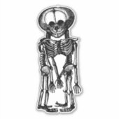 enge siamese tweeling skelet kinder anatomie kunst sticker (Voorkant)