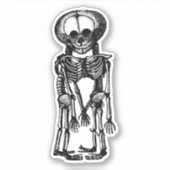 enge siamese tweeling skelet kinder anatomie kunst sticker (Voorkant)