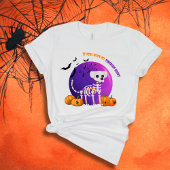 Enge Siberische Husky Halloween Full Moon T-shirt