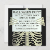Enge Skelet Halloween Feest Magnetische Uitnodiging (Voorkant)