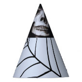 Enge Skelet Heks voor een griezelig Halloween Fees Feesthoedjes (Voorkant)