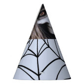 Enge Skelet Heks voor een griezelig Halloween Fees Feesthoedjes (Links)