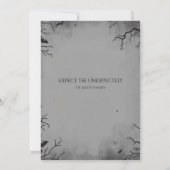 Enge Skelet Pompoen Snoep of een Beetje Griezige F Kaart (Achterkant)