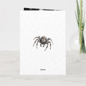 Enge Spider Cobweb Happy Halloween Kaart (Achterkant)