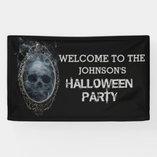 Enge Spiegeldemon Halloween-feest Spandoek