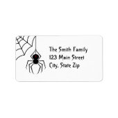 Enge spin Adresetiketten Etiket (Voorkant)