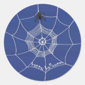 Enge Spin Halloween Ronde Sticker (Voorkant)