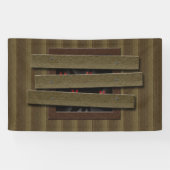 Enge spookachtige huis prop nep raam ogen spandoek (Horizontaal)