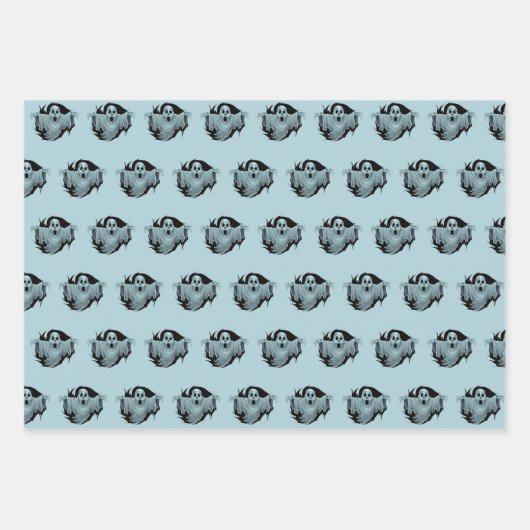 enge spookachtige inpakpapier vel (Voorkant 3)